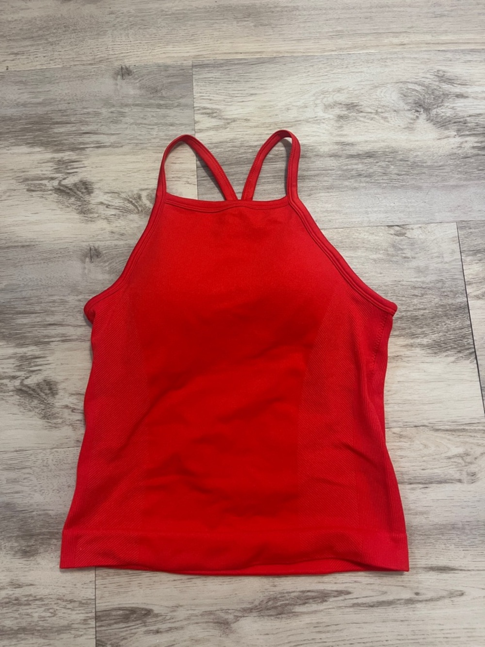 Women's Red Double-Strap Tank Top